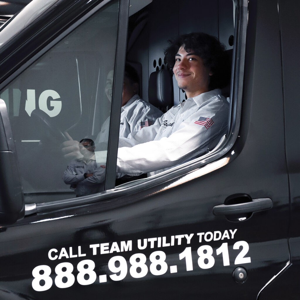 Leak Detection Rancho Cucamonga 5 utility plumber driving
