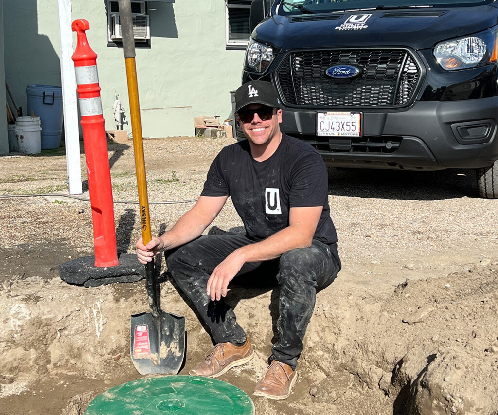 Cody Utility plumber on jobsite